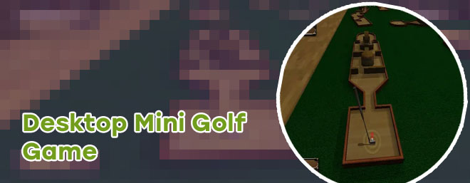 Mini golf pc game
